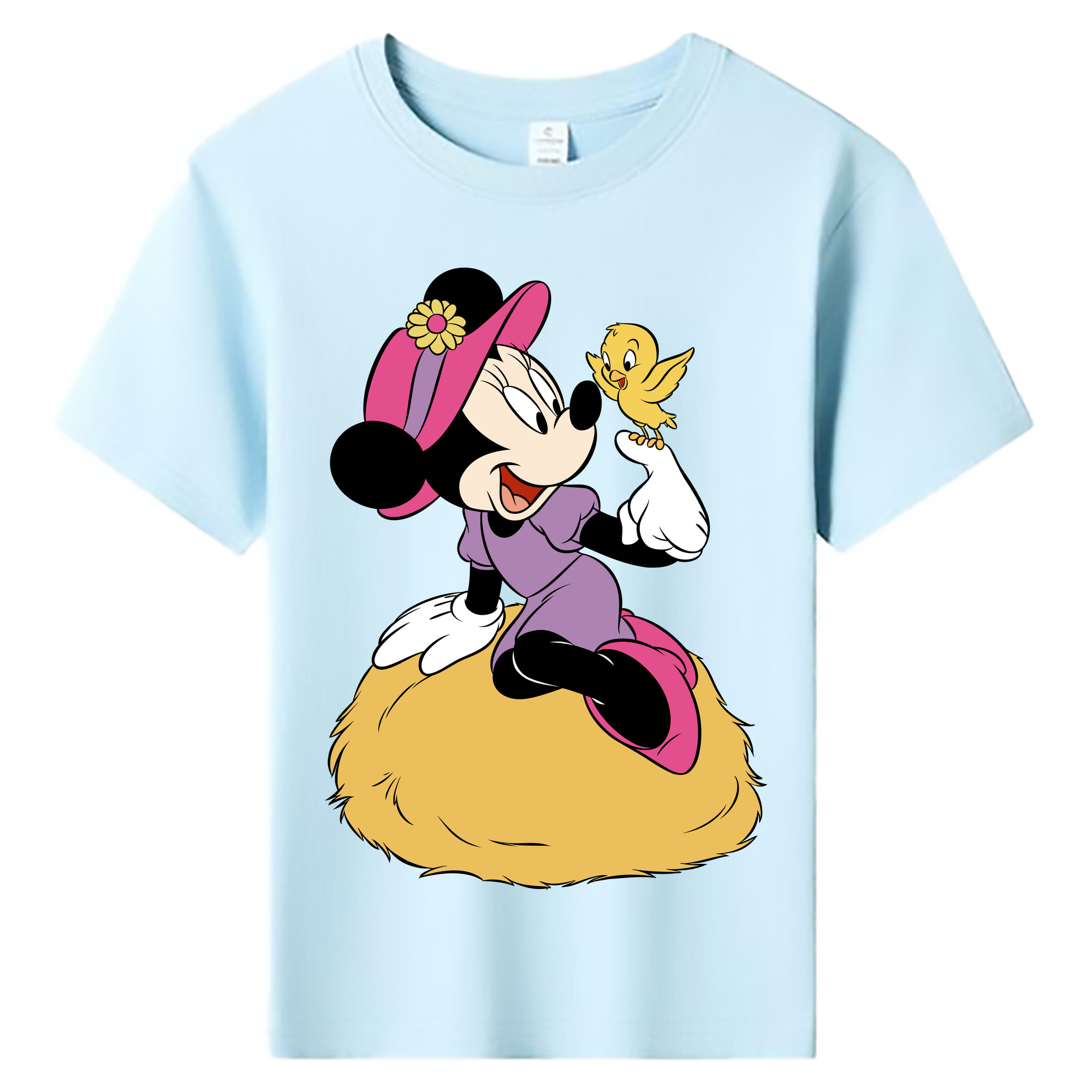 ミッキーマウス Mickey Mouse 綿100％キッズTシャツ（フロントプリント）